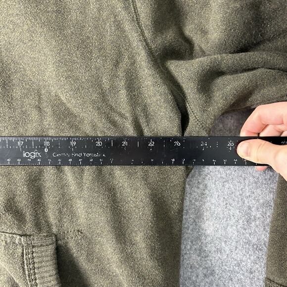 Vintage American Eagle Sweatshirt Mens XL Hooded Green Y2K Gorpcore - Picture 6 of 9